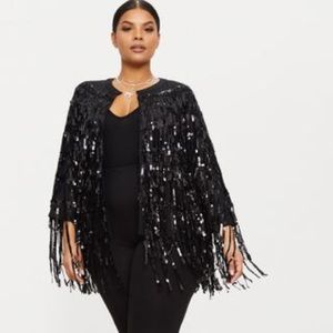 PRETTY LITTLE THING SEQUIN FRINGE JACKET